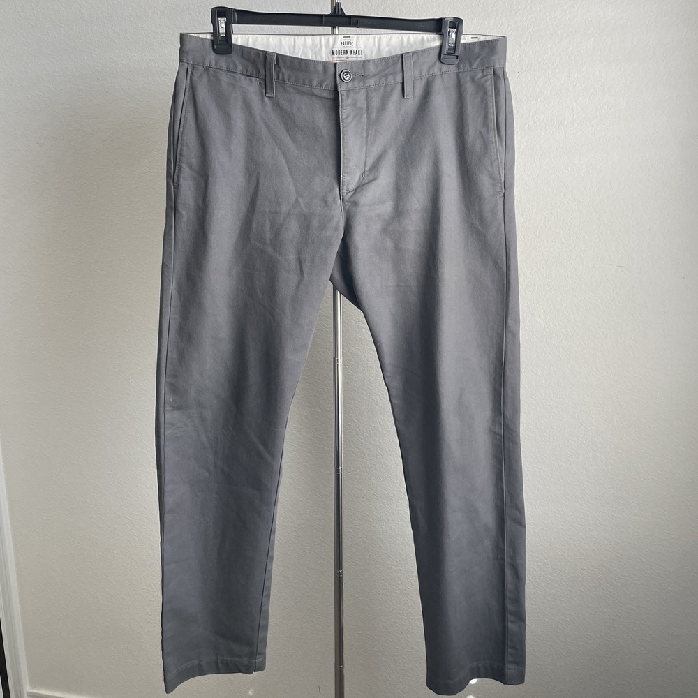 Dockers Modern Khaki Pacific Collection Gray Pants 36x32 Straight